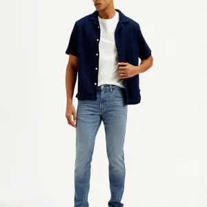 Men's 512 Navy Blue Slim Tapered Fit Mid Rise Jeans