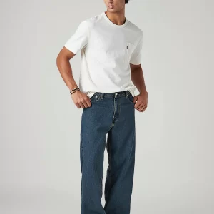 Men's 578 Dark Blue Baggy Fit Mid Rise Tinted Jeans