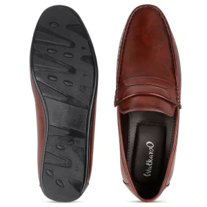Men's   Loafer   Formal   Shoes   - 17142   Brown