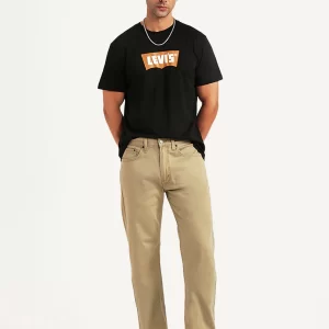 Men's 541 Khaki Athletic Tapered Fit Mid Rise Selvedge Chinos