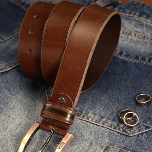 Men's Red Solid Belt
